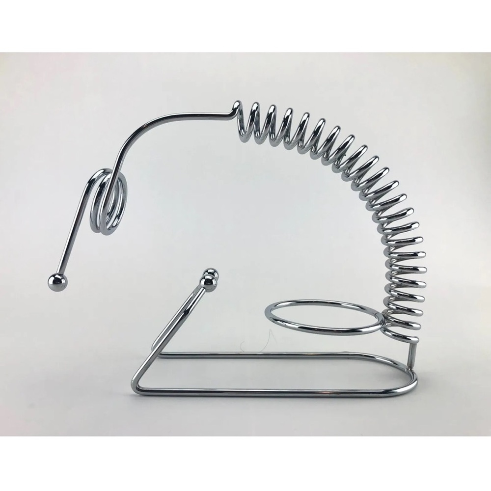 NIB Art Deco Sonoma for Home life + style Silver Corkscrew Display Wine Caddy - Picture 9 of 14